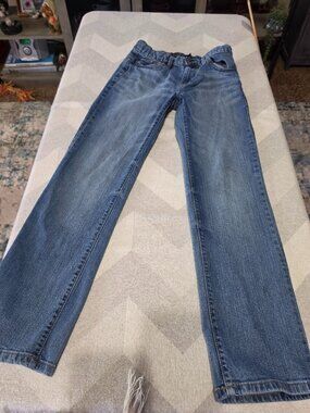 Lucky Brand Classic Straight Fit Boys Blue Jeans Size 12 Durable Denim For Comfo